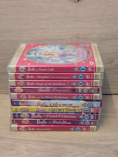 Barbie kids dvd bundle x10 - barbie,