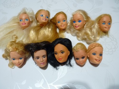 Lot 10 têtes - n°4, barbie