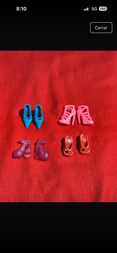 Lote zapatos barbie - zapatos,
