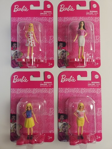 4pc lot barbie mattel mini - 4pc,