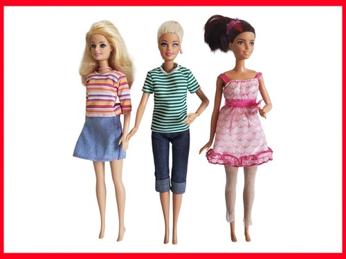 Barbie mattel set di 3 - set,