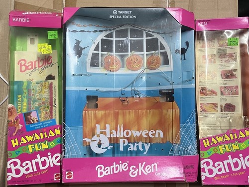 Barbie lot empty box - barbie,