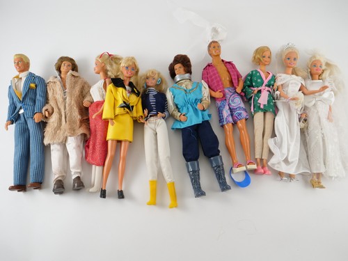 Lot poupées barbie mattel - lot,