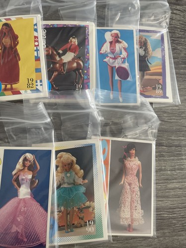 Barbie action trading cards - barbie,